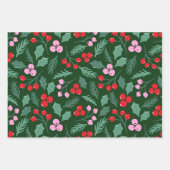 Kerst kers naadloos patroon inpakpapier vel (Voorkant 3)