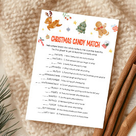 Kerst Kersen Match Game Feestdagenkaart