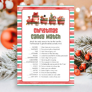 Kerst Kersen Match Game Feestdagenkaart