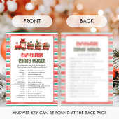 Kerst Kersen Match Game Feestdagenkaart