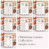 Kerst Kersen Match Game Feestdagenkaart