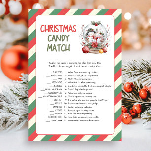 Kerst Kersen Match Game Feestdagenkaart