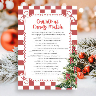 Kerst Kersen Match Game Feestdagenkaart
