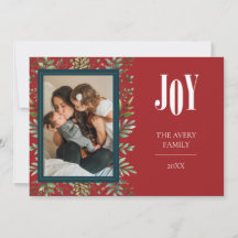 Kerst Kersen Vakantie Fotokaart