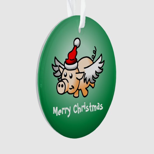 Kerst-kerst-acrylversiering voor vliegen ornament (voorkant)