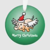 Kerst-kerst-acrylversiering voor vliegen ornament (voorkant)