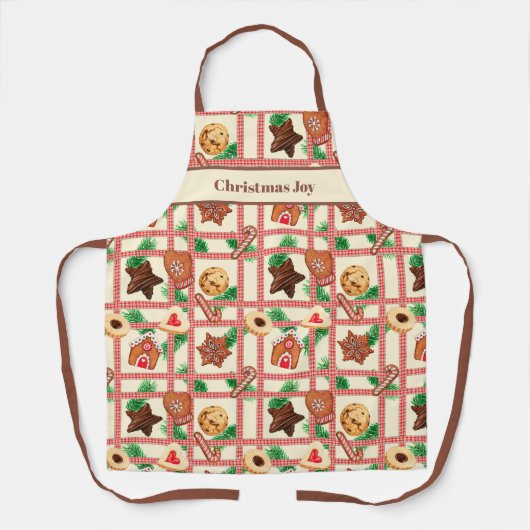 Kerst Kerst Backschort Schort (Voorkant)