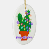 kerst - kerst cactus keramisch ornament (Rechts)