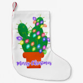 kerst - kerst cactus kleine kerstsok (Voorkant)