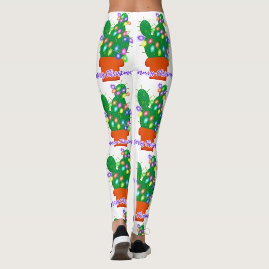 kerst - kerst cactus leggings (Achterkant)