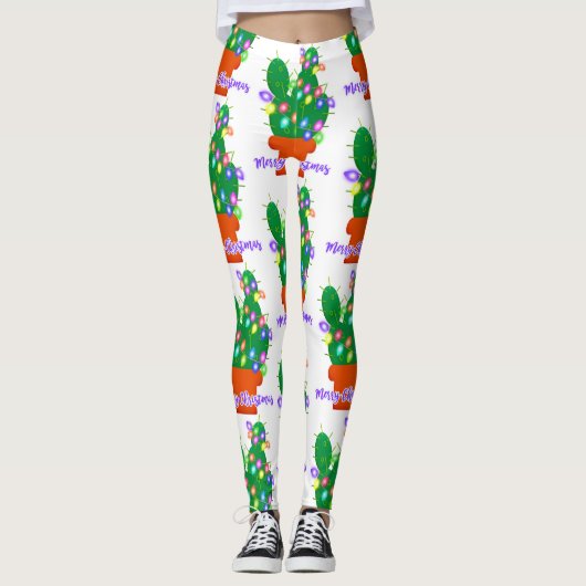 kerst - kerst cactus leggings (Voorkant)