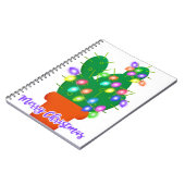 kerst - kerst cactus notitieboek (Linkerzijde)