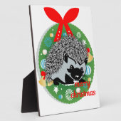 kerst kerst egel fotoplaat (Zijkant)