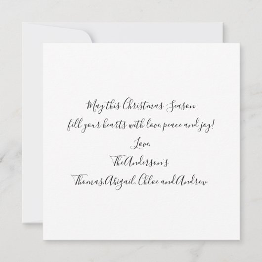 Kerst-kerst Evergreen - kerstversiering - Gift Kaart (Achterkant)