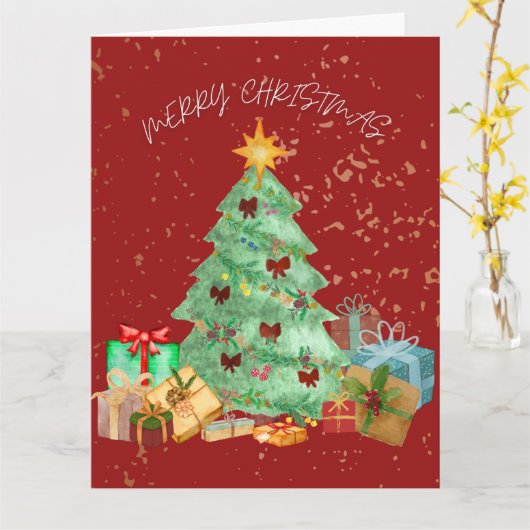 KERST(KERST) KAART (Gele Bloem)