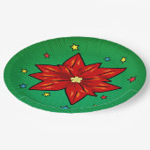 Kerst-kerst-kerst in Poinsettia Papieren Bordje (Gekanteld)