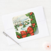 kerst kerst kerst kerkfeestdag vierkante sticker (Envelop)