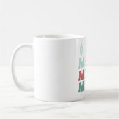 Kerst Kerst Kerst met Pastel Boho Kerstbomen Koffiemok (Links)
