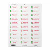 Kerst Kerst Kerst Retouradreslabels Etiket (Full Sheet)