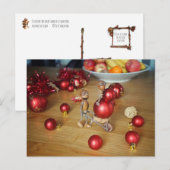 Kerst-kerst-kerstaven Briefkaart (Voorkant / Achterkant)