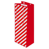 KERST KERST KERSTSTOKJE STIJL WIJN CADEAUTAS (Achterkant Gekanteld)