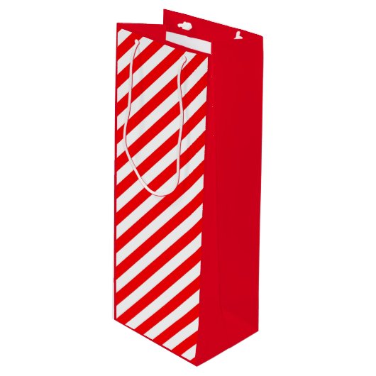 KERST KERST KERSTSTOKJE STIJL WIJN CADEAUTAS (Voorkant Gekanteld)