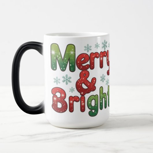 Kerst Kerst Kleur Vervormende Mok 15oz  (Links)