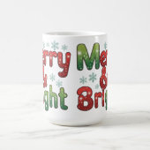 Kerst Kerst Kleur Vervormende Mok 15oz  (Midden)