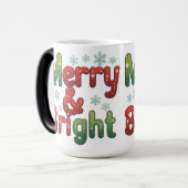 Kerst Kerst Kleur Vervormende Mok 15oz  (Voorkant links)