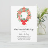 Kerst-kerst-koekjesuitwisseling in Gingerbrood Kaart (Staand voorkant)