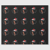 Kerst-kerst Melanin Black African American San Cadeaupapier (Vlak)