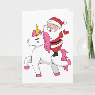 kerst kerst met unicorn kaart