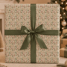 Kerst Kerst Patroon | Kerstmis Inpakpapier