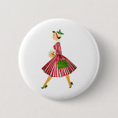 kerst - kerst ronde button 5,7 cm (Voorkant)