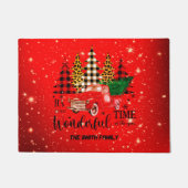 kerst-kerst-tijd deurmat (Voorkant)