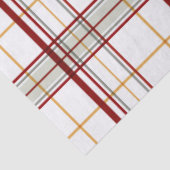 Kerst Kerst Tissue Papier met Plaid Patroon (Detail)