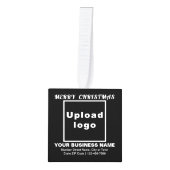 Kerst-kerstazwarte kubusversiering decoratie (Voorkant)