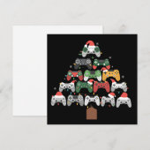 Kerst Kerstboom Gamer Geschenken Feestdagenkaart (Voorkant / Achterkant)