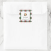 Kerst Kerstbrood Baby Shower  Vierkante Sticker (Tas)