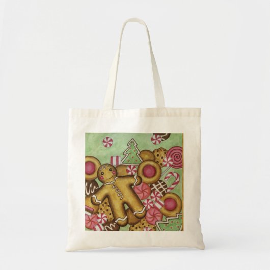 Kerst Kerstbrood Boodschappentas Tote Bag (Voorkant)