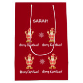 Kerst Kerstbrood Bruine Kabouter Naam Aanpassen Medium Cadeauzakje (Achterkant)