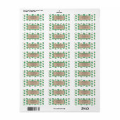 Kerst kerstbrood  etiket (Full Sheet)
