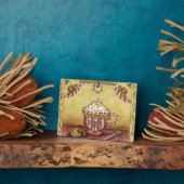 Kerst Kerstbrood Koffie Kunst Decoratie Fotoplaat (Zijkant)