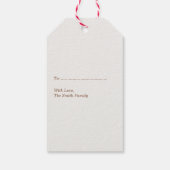 Kerst Kerstbrood Man Gift Tag Cadeaulabel (Achterkant)