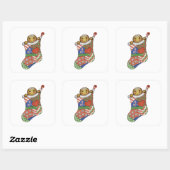Kerst Kerstbrood Muts Sticker (Vel)