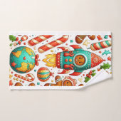 Kerst kerstbrood ruimte bad handdoek (Handdoek)