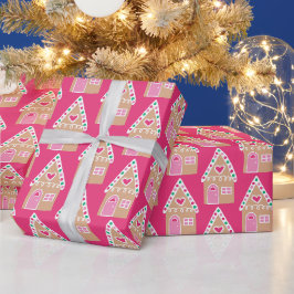 Kerst Kerstbroodhuis Inpakpapier
