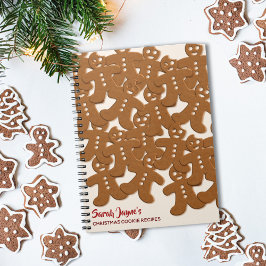 Kerst Kerstbroodmannen Patroon Notitieboek