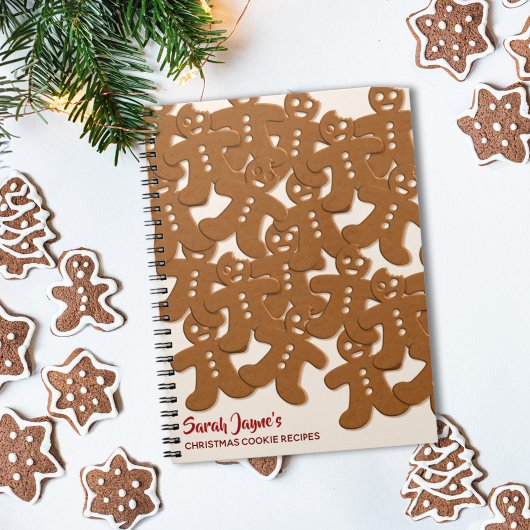 Kerst Kerstbroodmannen Patroon Notitieboek