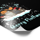 Kerst kerstcadeautje met prettige feestdagen foto afdruk (Hoek)